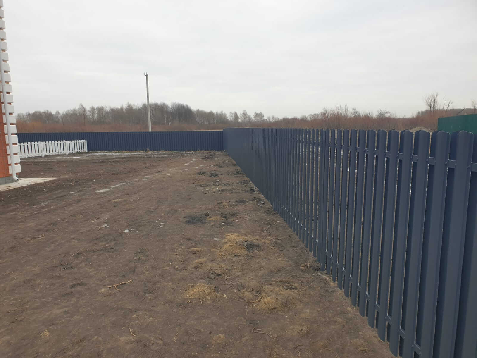 Забор из штакетника 230м Серый Графит фото2 в Симферополе