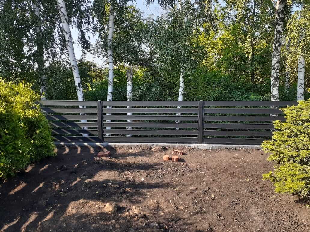 Забор-ранчо из металлопланкена 48м RAL9005 Черный МАТТЕ в Симферополе