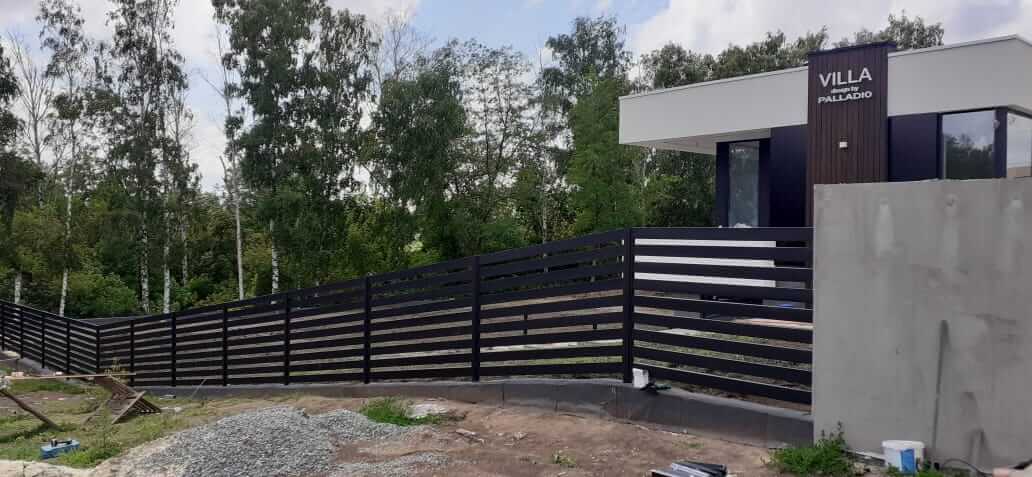 Забор-ранчо из металлопланкена 48м RAL9005 Черный МАТТЕ фото 2 в Симферополе