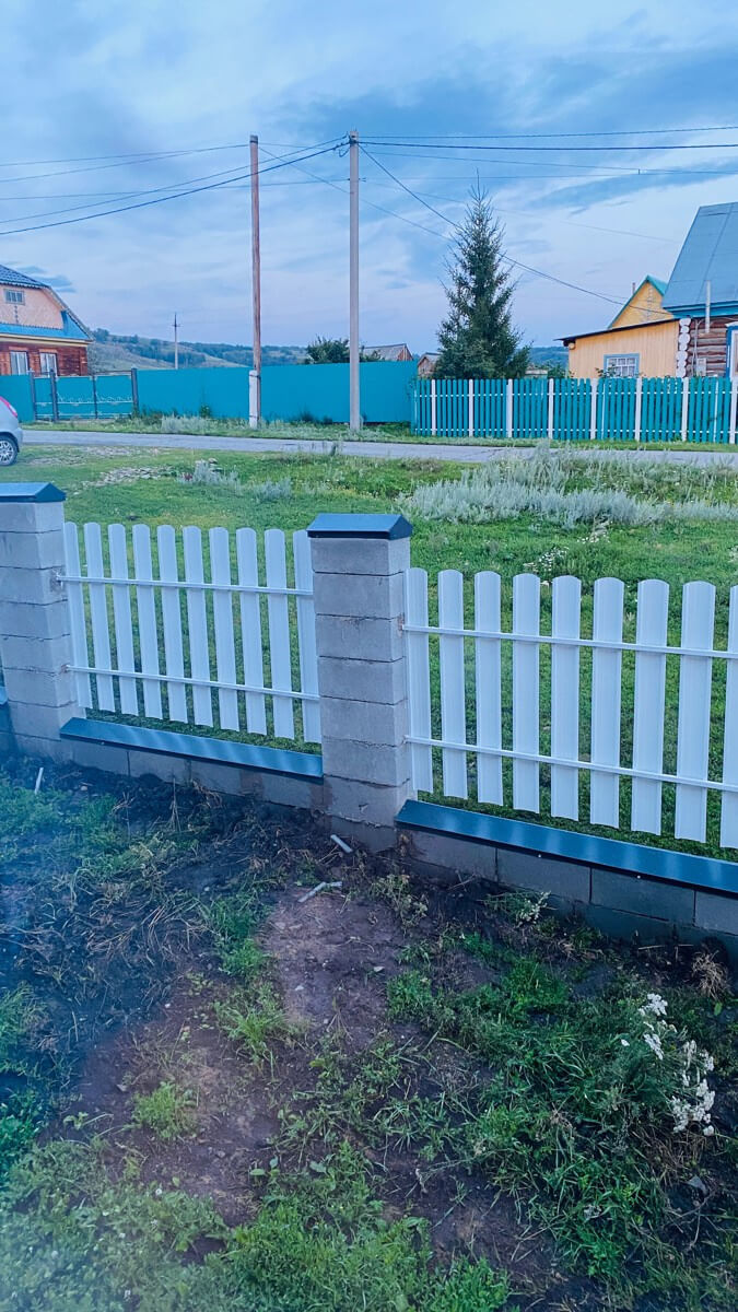 Забор из евроштакетника 16м RAL9003/9003 Белый двусторонний фото 6 в Симферополе