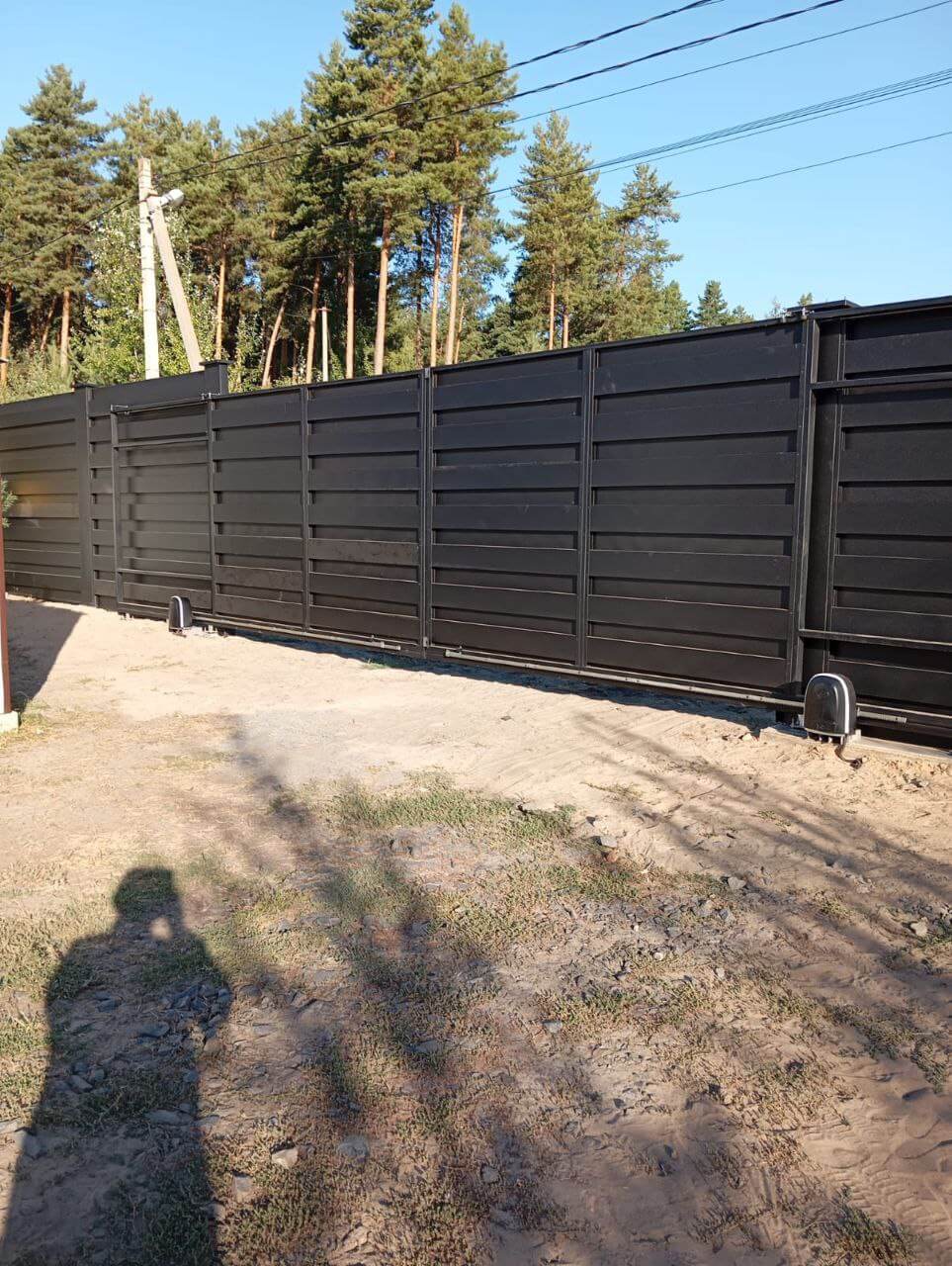 Забор-ранчо из металлопланкена 37м RAL9005 Черный МАТТЕ фото 1 в Симферополе