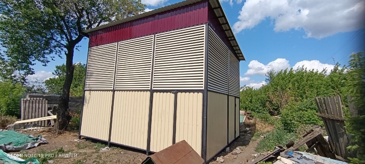 Сенник из ламелей еврожалюзи RAL1015 Слоновая Кость фото 2 в Симферополе