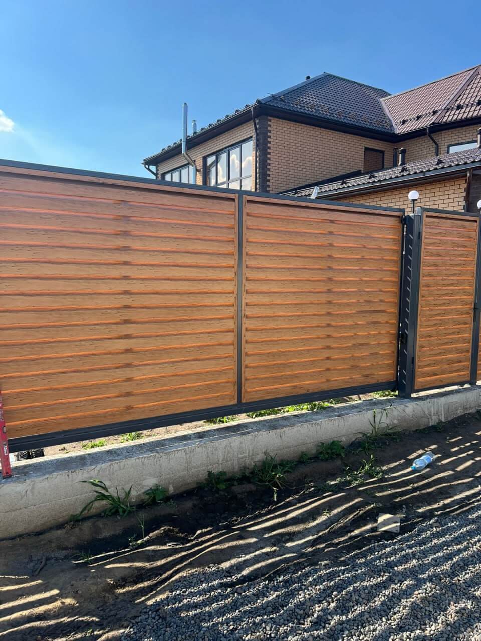 Забор-жалюзи из ламелей Хай-Тек 57м Кипарис 2xPrintech двусторонний фото 3 в Симферополе