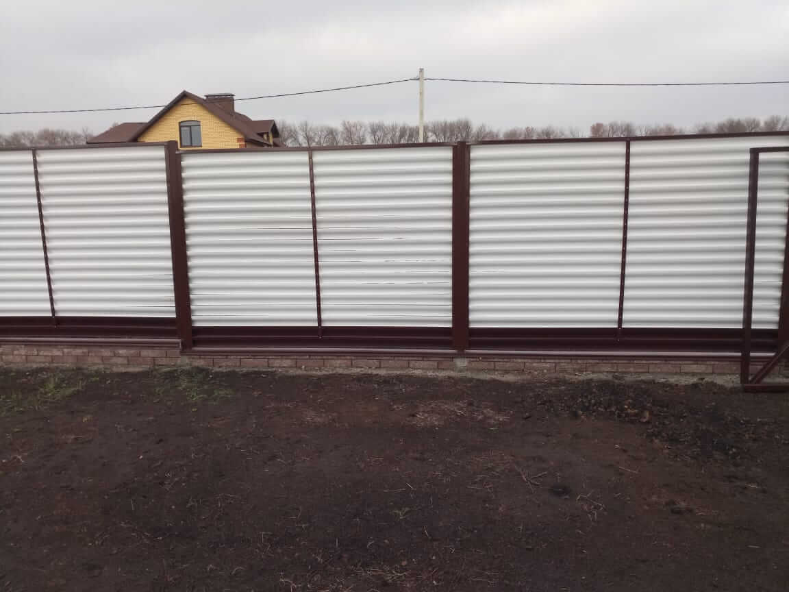 Забор-жалюзи 22м RAL9003/9003 Белый двусторонний фото 1 в Симферополе