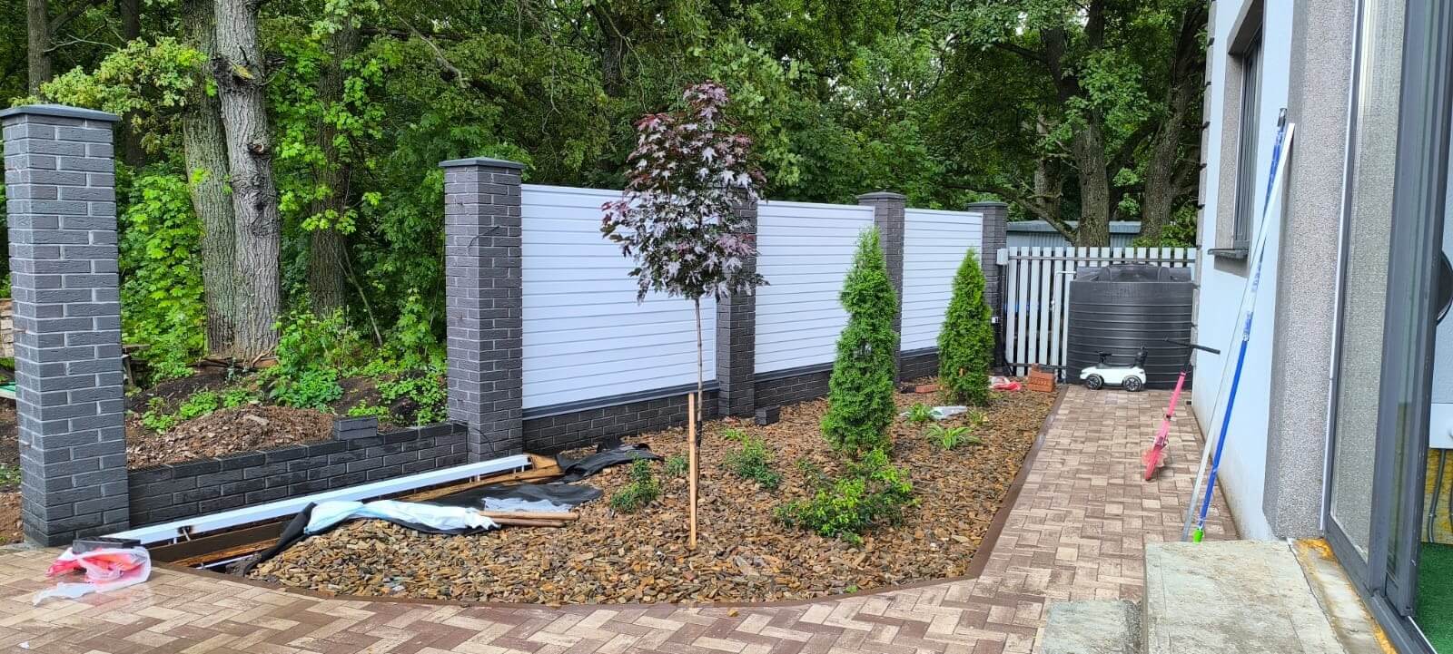 Забор-жалюзи из ламелей Хай-Тек 54м RAL9003 Белый фото 3 в Симферополе